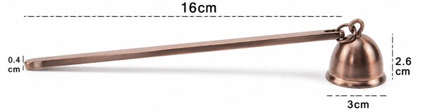 Sada pro péči o svíčky elegant - měděná