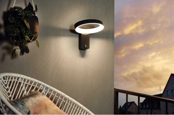 Eglo 97308 - LED Venkovní nástěnné svítidlo se senzorem PERNATE LED/11W/230V IP44