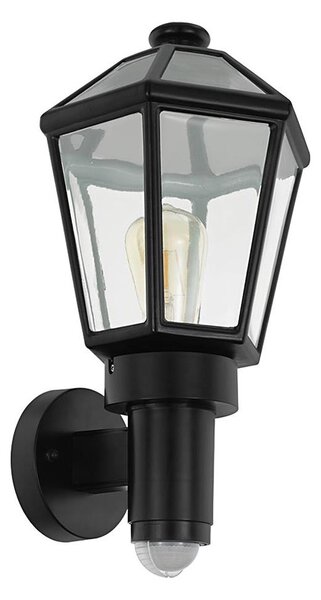 Eglo 97257- Venkovní nástěnné svítidlo se senzorem MONSELICE 1xE27/28W/230V IP44