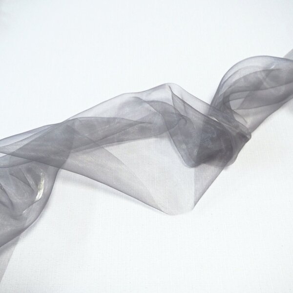 Dekorační organza - šedá