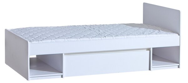 DOLMAR Postel - ARCA AR9 s úložným prostorem, 90x195 cm, matná bílá