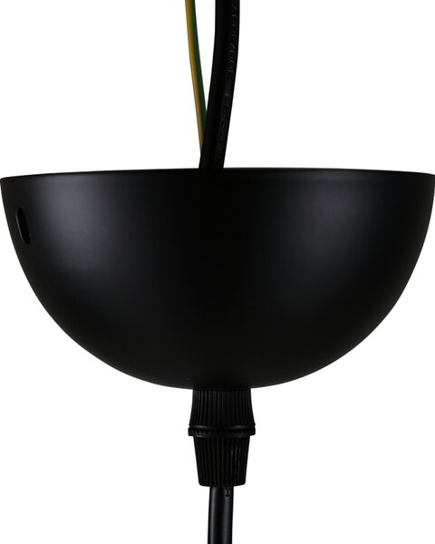 Černá designová závěsná lampa ELDA
