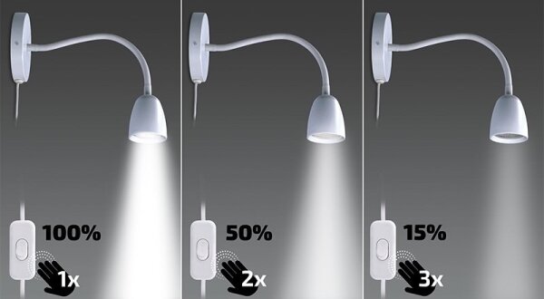 BRILAGI - LED Stmívatelná flexibilní lampička LED/4W/230V bílá