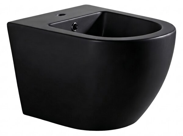 Erga Lily, závěsný bidet 490x360x320 mm, černá matná, ERG-V03-LILY-BD-BK