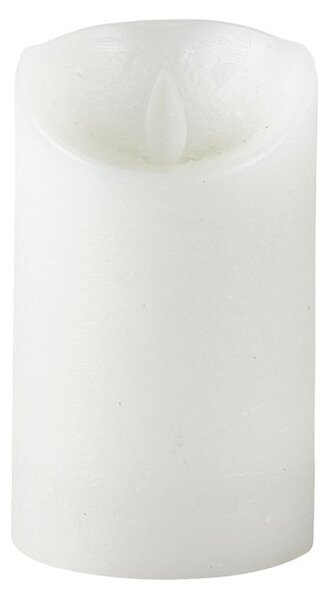 Villa Collection, LED svíčka s časovačem a s blikajícím plamýnkem 12,5cm | Bílá