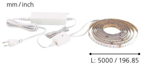 Eglo 32733 - LED RGB CCT Pásek 5m STRIPE-C LED/16W/230V