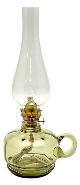 Petrolejová lampa MONIKA 34 cm lesní zelená