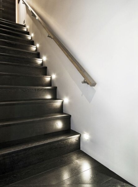 Kanlux 27370 - LED Schodišťové svítidlo APUS se senzorem LED/0,8W/12V 3000K