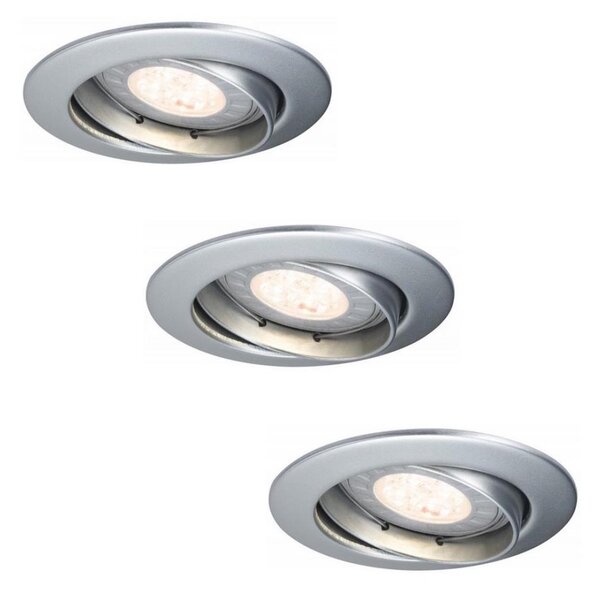 Paulmann 92516 - SADA 3xLED-GU10/3,5W Koupelnové podhledové svítidlo 230V