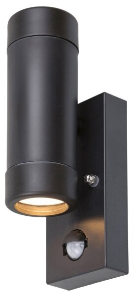 Rabalux 8835 - Venkovní nástěnné svítidlo se senzorem MEDINA 2xGU10/10W/230V