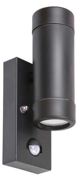 Rabalux 8835 - Venkovní nástěnné svítidlo se senzorem MEDINA 2xGU10/10W/230V