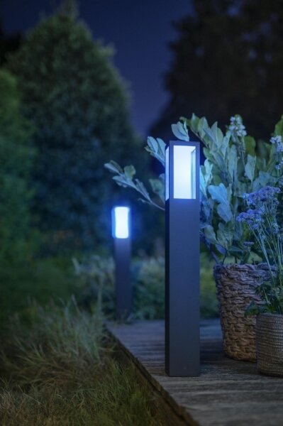 Philips 17432/30/P7 - LED RGB Venkovní lampa Hue IMPRESS 2xLED/8W/230V IP44