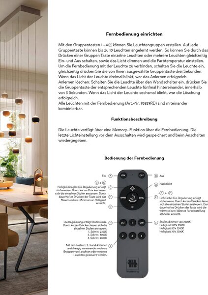 ZÁVĚSNÉ LED SVÍTIDLO, 114/30/200 cm Musterring - Závěsná světla