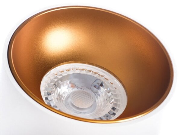 Kanlux 27570 - Bodové svítidlo RITI 1xGU10/10W/230V bílá/zlatá