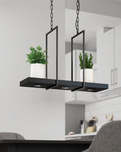 Markslöjd 105780 - LED Stmívatelný lustr TRAY 3xLED/3W/230V černá