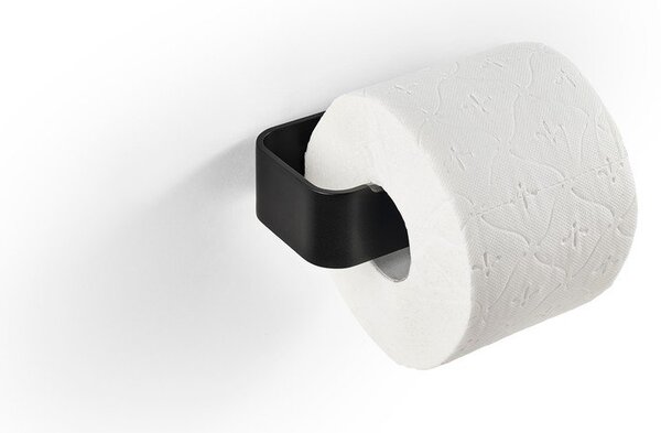 Černý nástěnný kovový držák na toaletní papír Ume – Zone