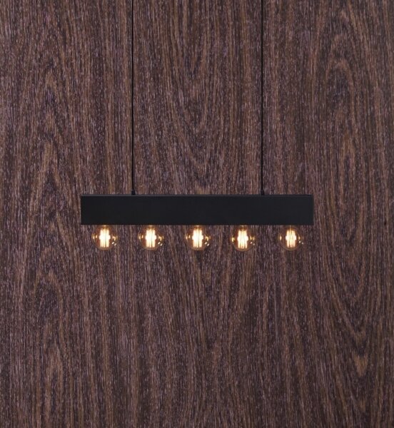 Markslöjd 107037 - Lustr na lanku COUTURE 5xE27/40W/230V černá