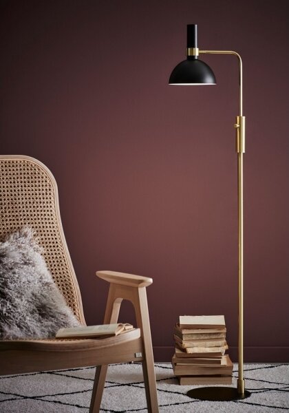Markslöjd 106972 - Stmívatelná stojací lampa LARRY 1xE27/60W/230V černá/zlatá