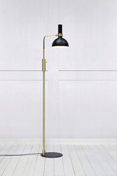 Markslöjd 106972 - Stmívatelná stojací lampa LARRY 1xE27/60W/230V černá/zlatá