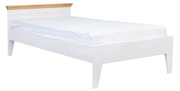 KATMANDU Dřevěná postel Marone bílá-dub, masiv, 62x97x206 cm (90x200 cm)