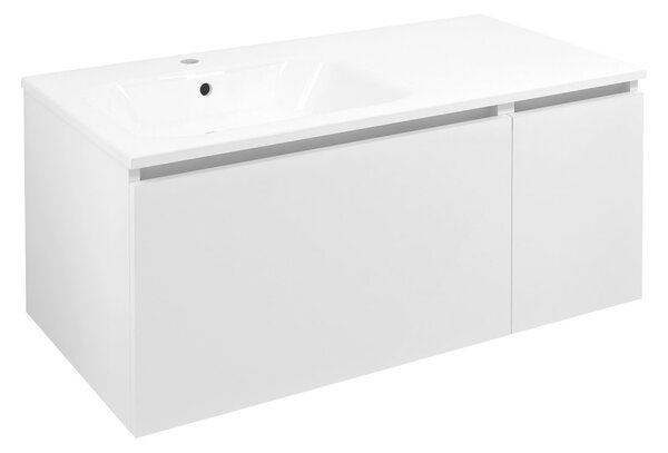 Sapho Sapho, LOREA skříňka 100x46x51, 5cm (70+30cm), levá, bílá matná, LE070-3131-L-01