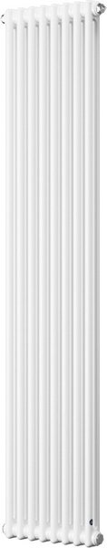 Olsen Spa Retro koupelnový radiátor TUBUS 2 bílá barva - Barva radiátoru - Bílá, Rozměr radiátoru - 349 × 1500 mm, výkon 786 W, Typ připojení - Boční RADTUB21500735