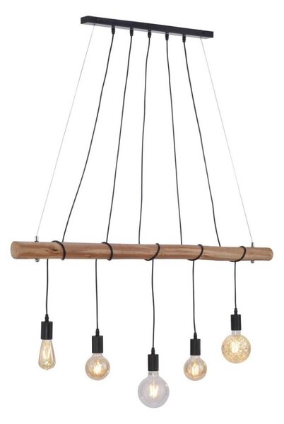 Leuchten Direkt 15515-18 - Lustr na lanku DAMIAN 5xE27/60W/230V