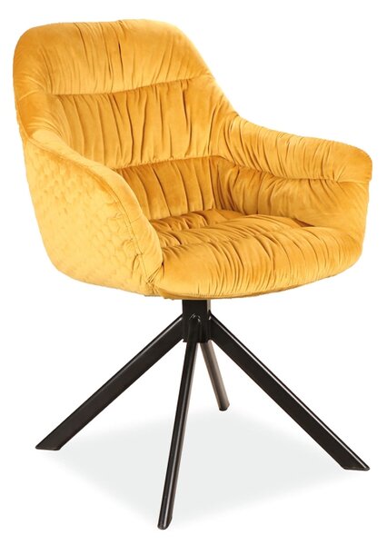 Jídelní židle - ASTORIA Velvet, různé barvy na výběr Čalounění: žlutá (Bluvel 68)