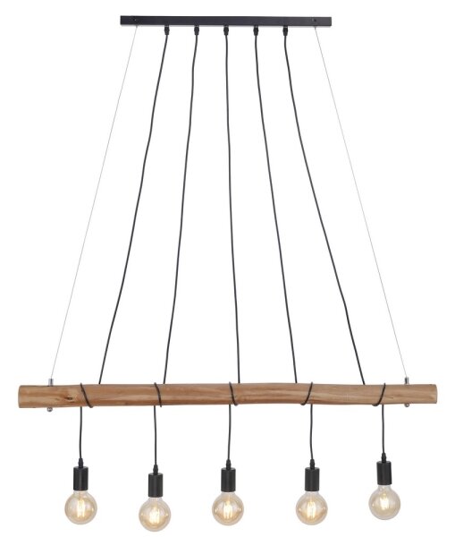 Leuchten Direkt 15515-18 - Lustr na lanku DAMIAN 5xE27/60W/230V