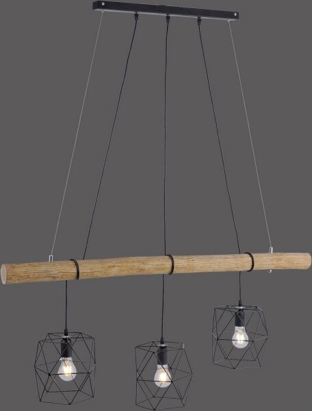 Leuchten Direkt 15503-18 - Lustr na lanku EDGAR 3xE27/60W/230V