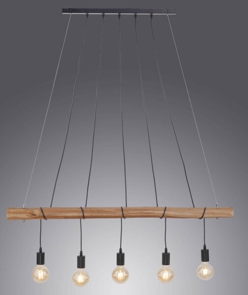 Leuchten Direkt 15515-18 - Lustr na lanku DAMIAN 5xE27/60W/230V