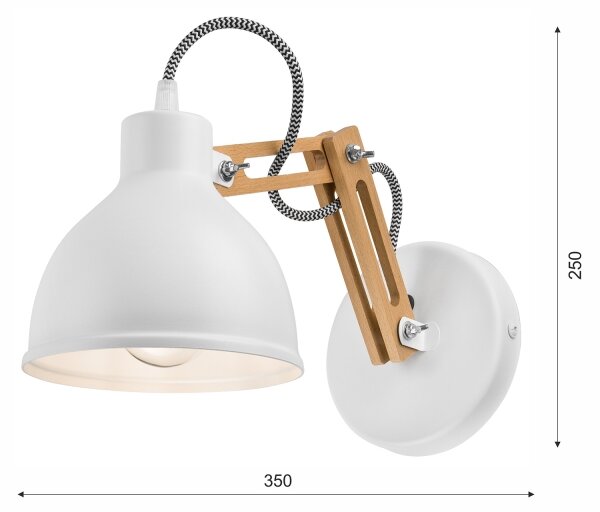 Nástěnná lampa MARCELLO 1xE27/60W/230V