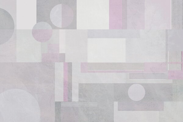 Fototapety abstraktní geometrie v odstínech šedé a levandulové, Fototapety geometrie, w04635v1 : uwalls.cz