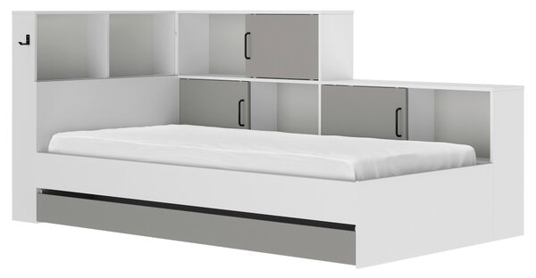 POSTEL S ÚLOŽNÝM PROSTOREM, 90/200 cm šedá, bílá MID.YOU - Dětské postele, Online Only