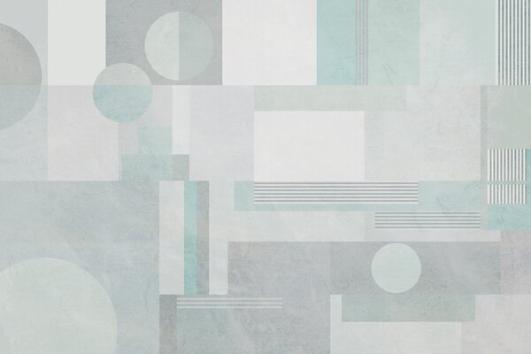 Fototapety abstraktní geometrie v šedozelených tónech, Fototapety geometrie, w04635v3 : uwalls.cz