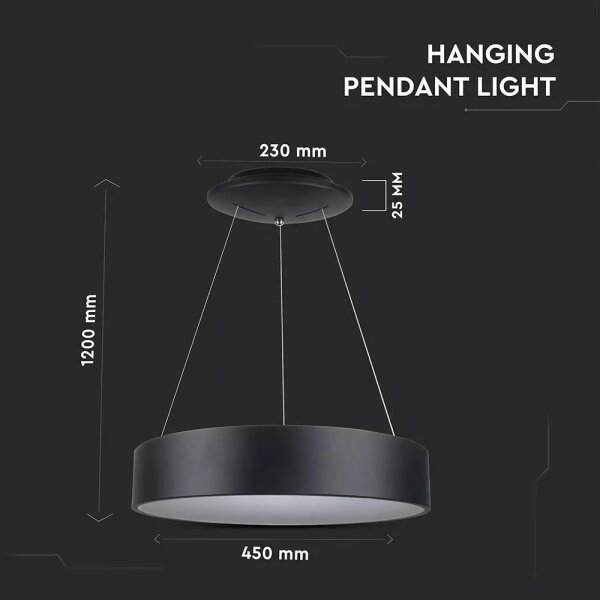 LED Stmívatelný lustr na lanku LED/20W/230V
