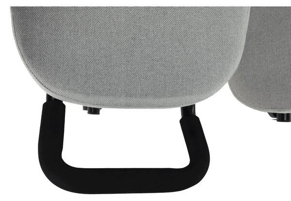 KONDELA Ergonomická kľakačka, šedohnědá taupe / černá, RUFUS