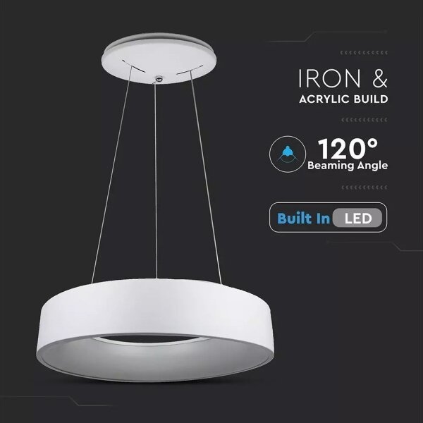 LED Stmívatelný lustr na lanku LED/20W/230V