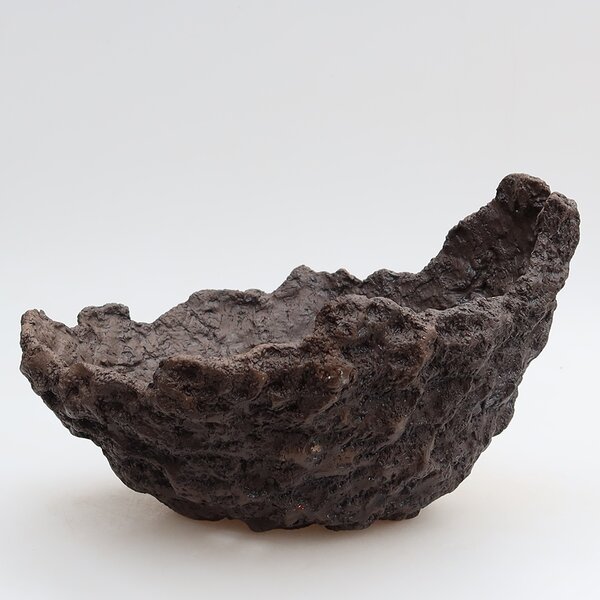 E-bonsai Keramická Skořápka 23 x 20,5 x 16 cm hnědá