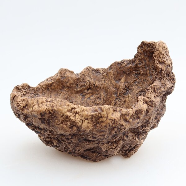 E-bonsai Keramická Skořápka 10 x 9 x 8 cm hnědá