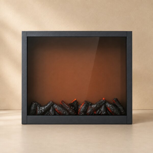 Dekorativní LED krb, kovový, 10 x 41 x 35 cm