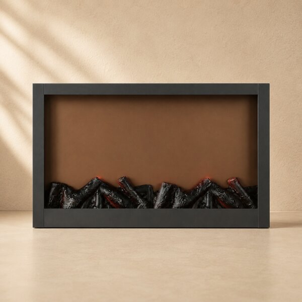 Dekorativní LED krb, kovový, 10 x 41 x 25 cm