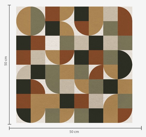 Tapety Modulární geometrie v teplých zemitých tónech, Tapety abstraktní, a00770 : uwalls.cz