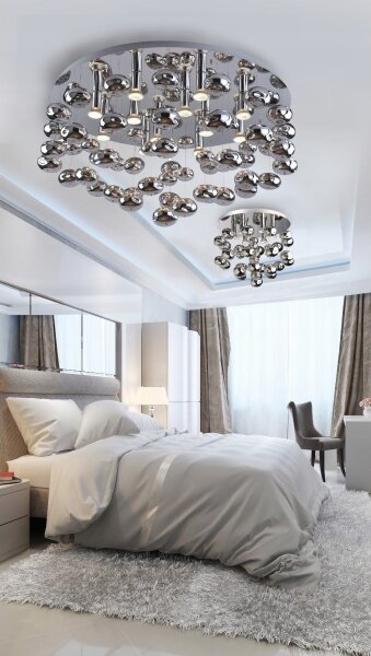 Azzardo AZ2541 - Stropní svítidlo LUVIA 6xGU10/40W/230V