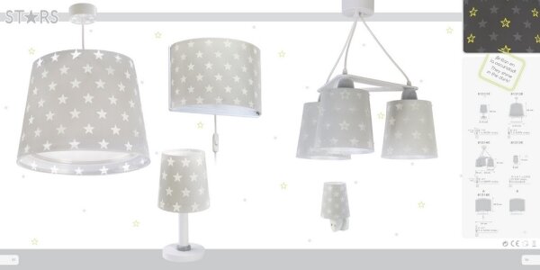 Dalber D-81211E - Dětská lampička STARS 1xE14/40W/230V