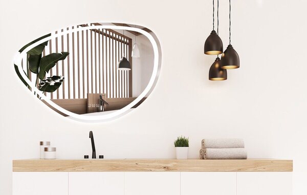 Rea Zrcadlo 70x100 cm s vyhříváním a regulovatelným LED osvětlením HOM-05516