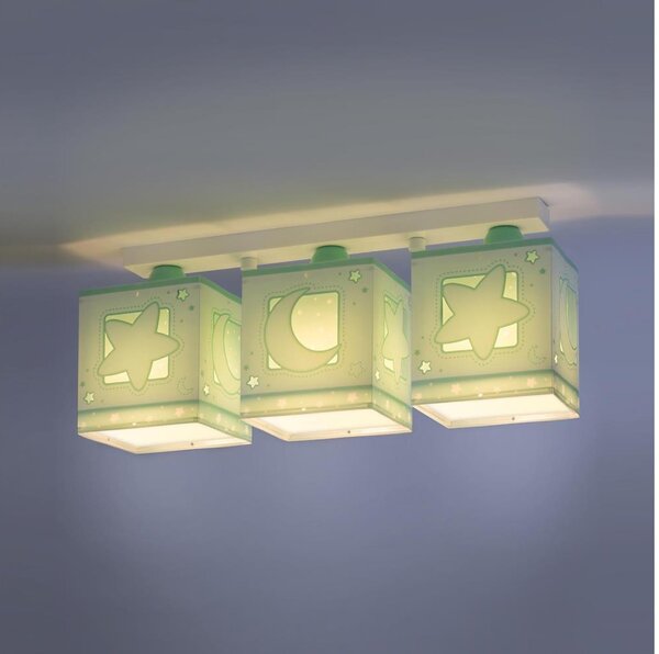Dalber D-63233NH - Dětské stropní svítidlo MOONLIGHT 3xE27/60W/230V