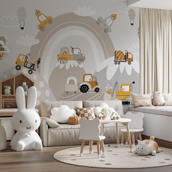 Fototapety Dětská autíčka, traktory, Fototapety dětské, w04765 : uwalls.cz