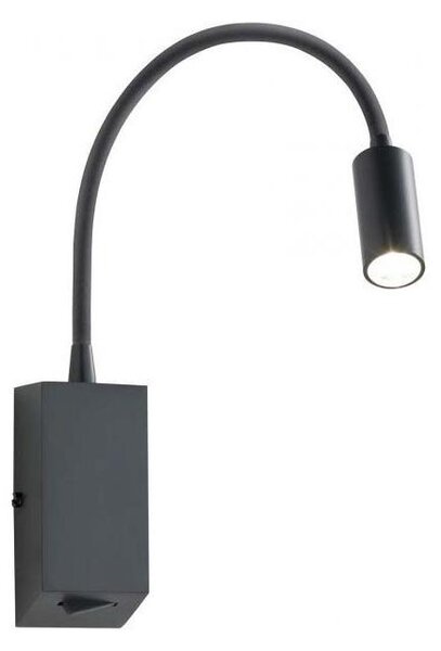 Redo 01-1194 - LED Flexibilní lampička HELLO LED/3W/230V černá