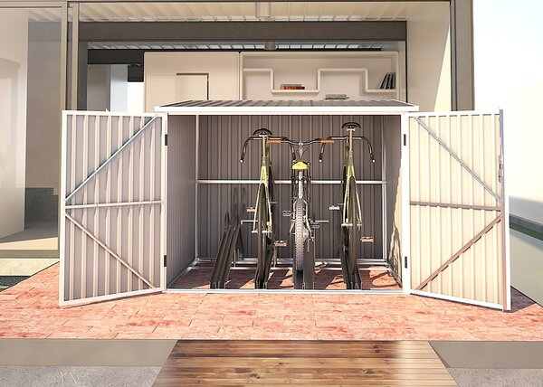 Přístřešek na jízdní kola NOTOS B 4,02 m² antracit IWH-10230030